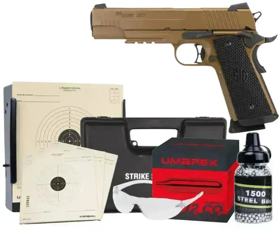 SIG Sauer 1911 Emperor Scorpion CO2 luftpistol pakkesett 4.5mm BB - Game-On.no