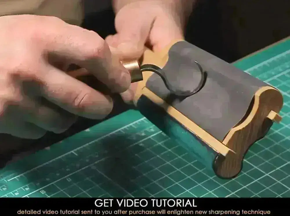 Slipelær til Krumkniv/Skjekniv - Tosidig Blokk - Game-On.no