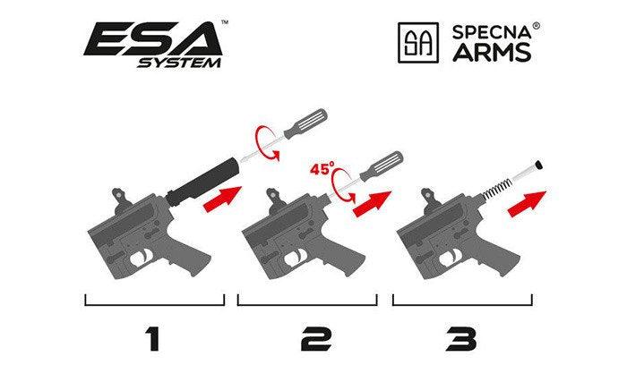 Specna Arms - C09 Core Carbine Elektrisk Airsoft AEG - Svart - gameon.eu