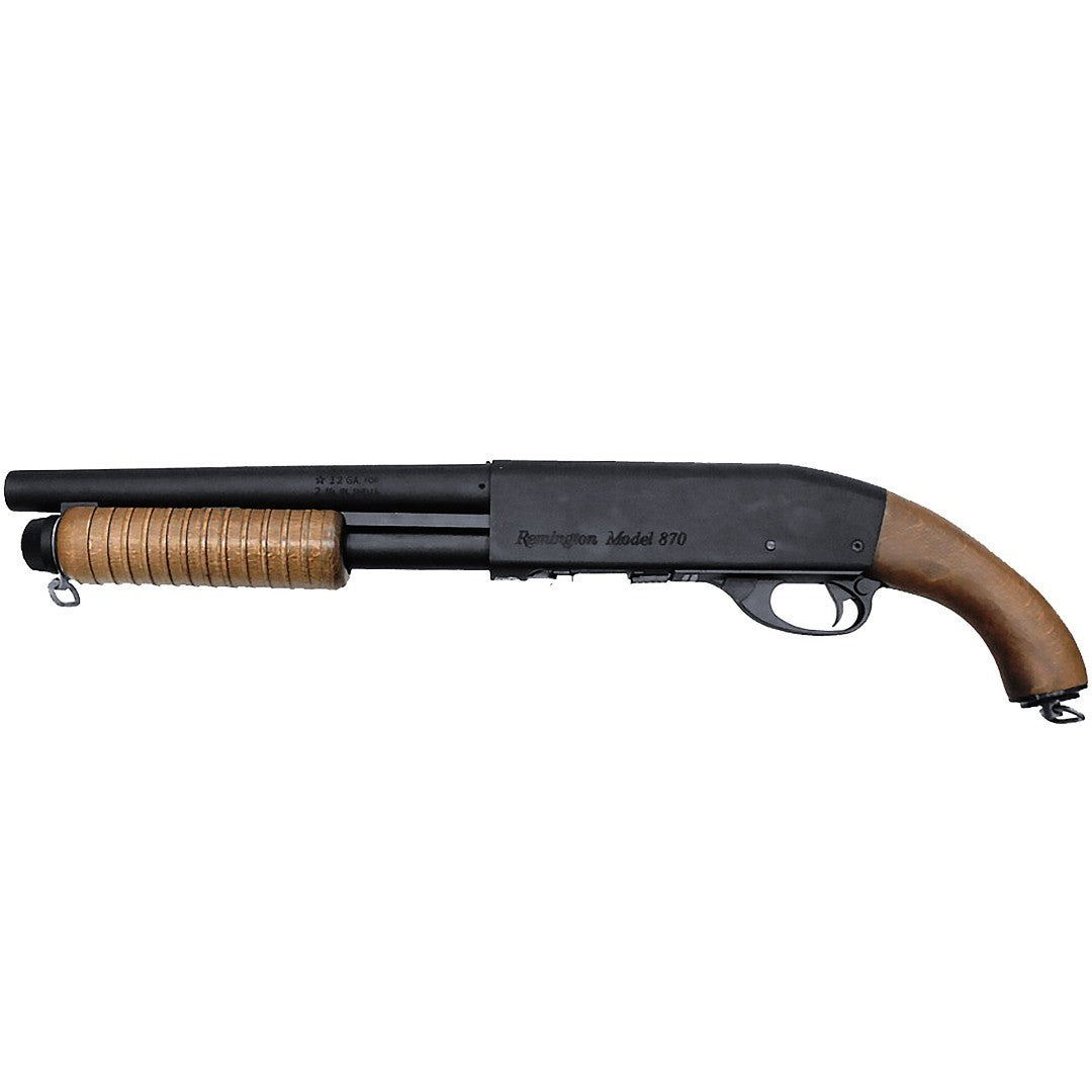 M870 Kort - Softgun jachtgeweer met veerbediening - Hout