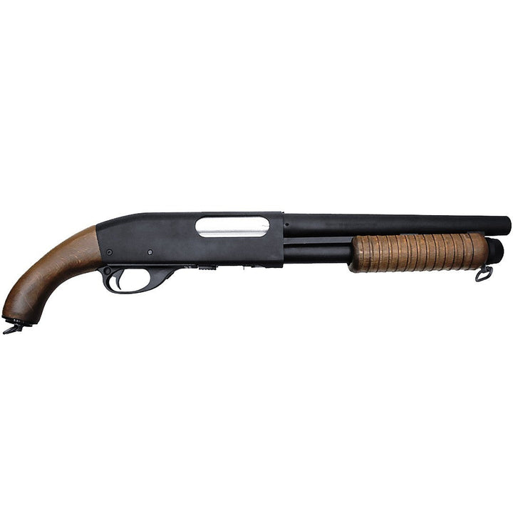 M870 Kort - Softgun jachtgeweer met veerbediening - Hout