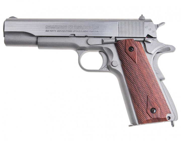 Swiss Arms - 1911 Seventies Luftpistol med Blowback - 4.5mm BB - Game-On.no