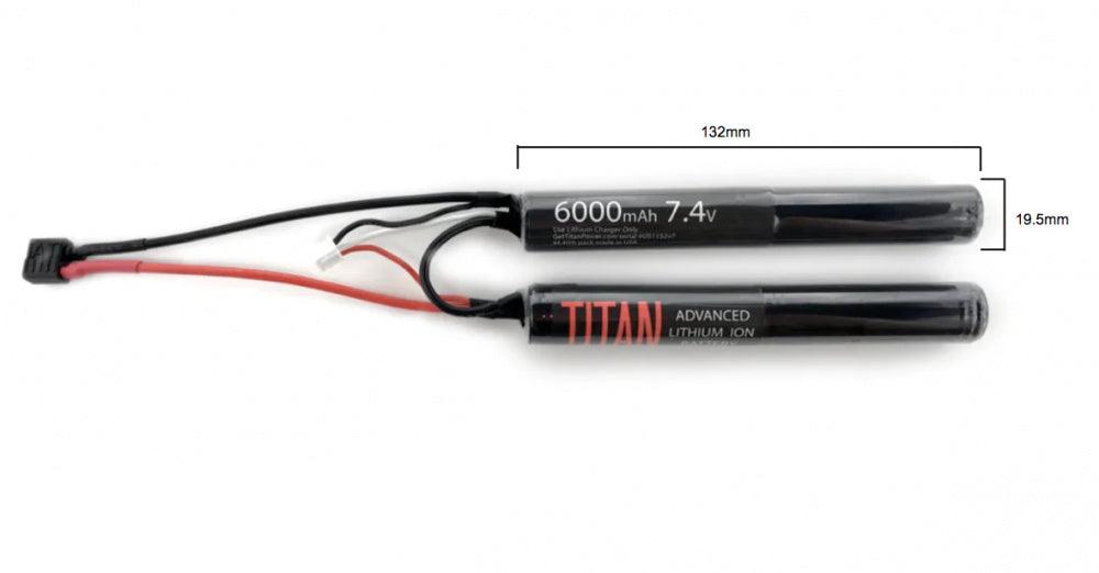 Titan 7.4v 6000mAh Li-Ion T-Plug/Deans Batteri - gameon.eu