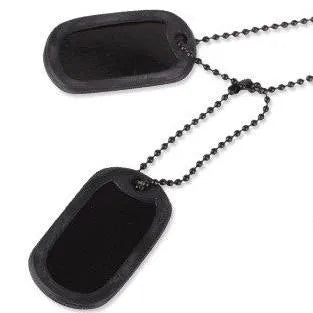 US BLACK DOG TAG SET WITH SILENCER - gameon.eu