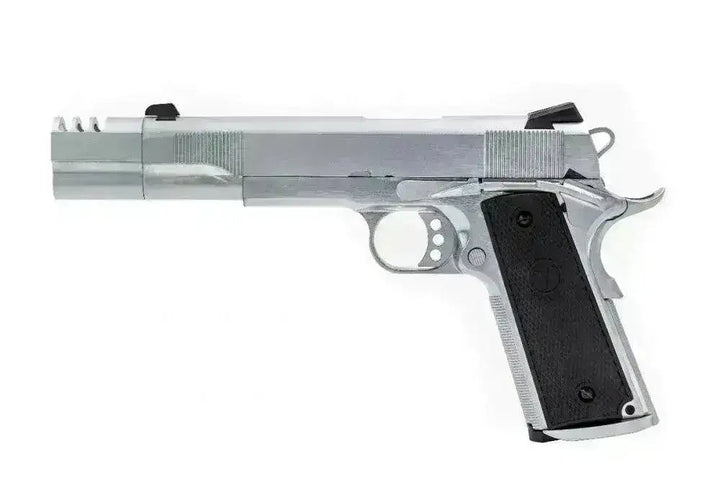 Vorsk VP-X 1911 Blowback – Gassdrevet softgunpistol (Silver Alu) - Game-On.no