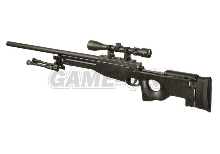 WELL - MB01C L96 Oppgradert Airsoft Sniperrifle - Svart 2.7J - gameon.eu