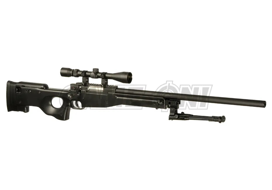 WELL - MB01C L96 Oppgradert Airsoft Sniperrifle - Svart 2.7J - Game-On.no