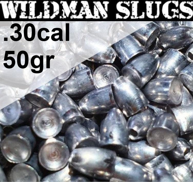 Wildman Hulspiss Slugs til Luftvåpen 7.62mm(.30) - 50gr 100stk - gameon.eu