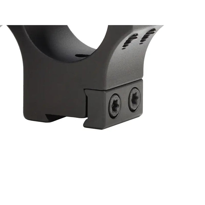 Element Optics XT Dovetail montasjering, nærbilde av dovetail-festet med to skruer