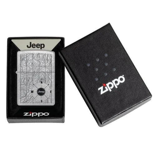 Zippo - Jeep® Logo og Kart Design - Game-On.no