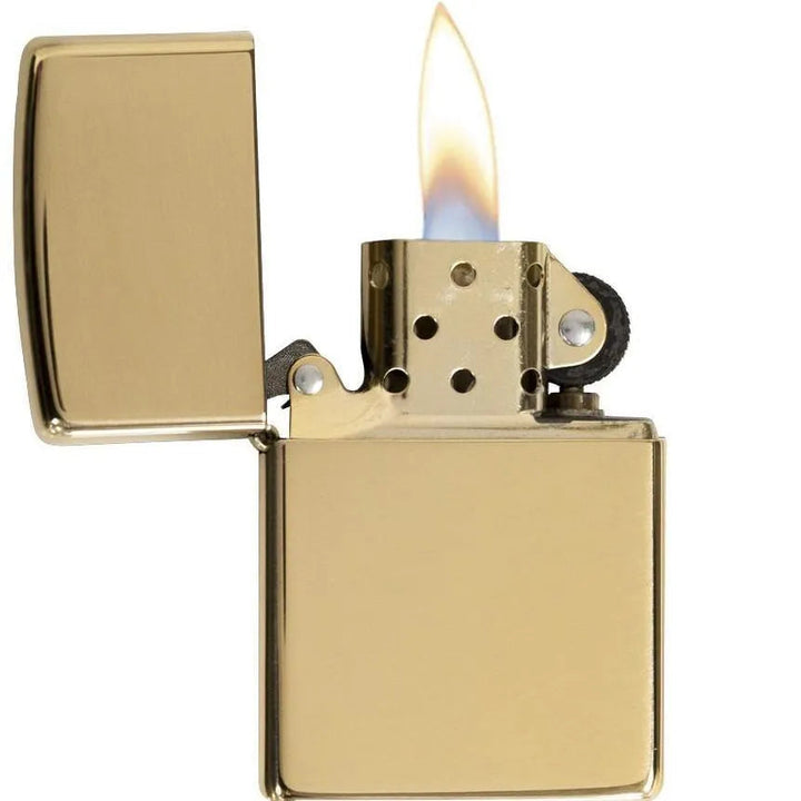 Zippo - Klassisk Høypolert Messing - Game-On.no