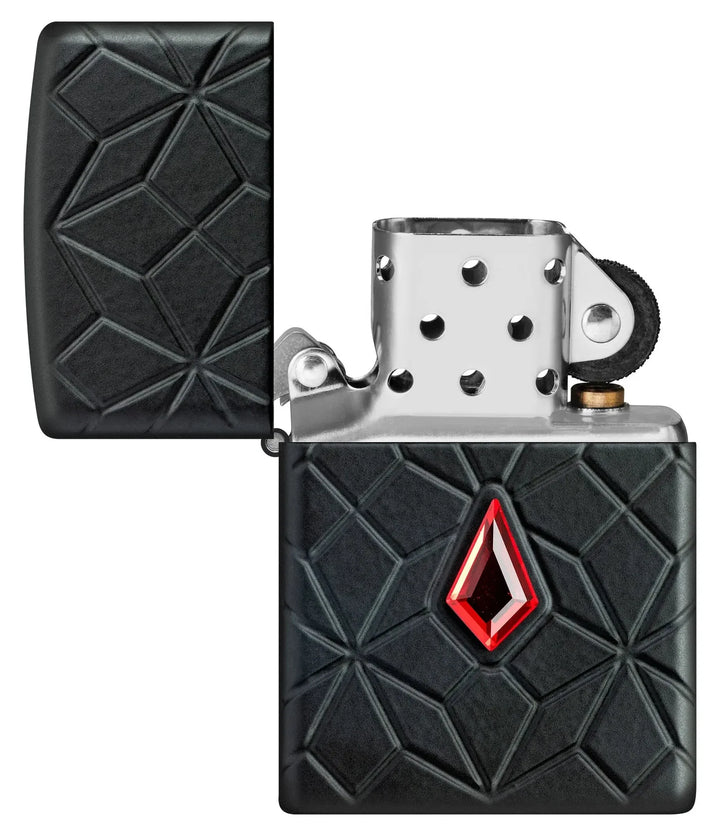 Zippo Lighter - 360 Armor® Red Crystal Design - Game-On.no