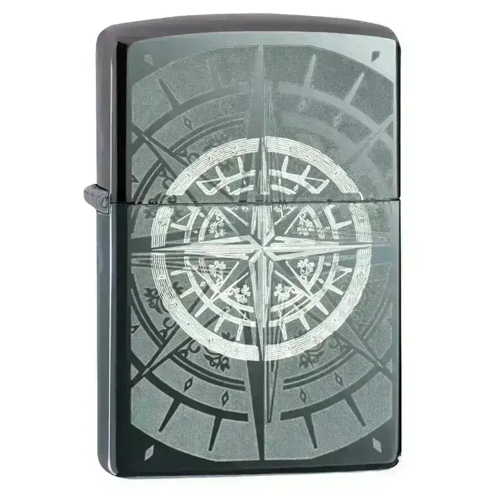 Zippo Lighter - Black Ice Kompass - Game-On.no