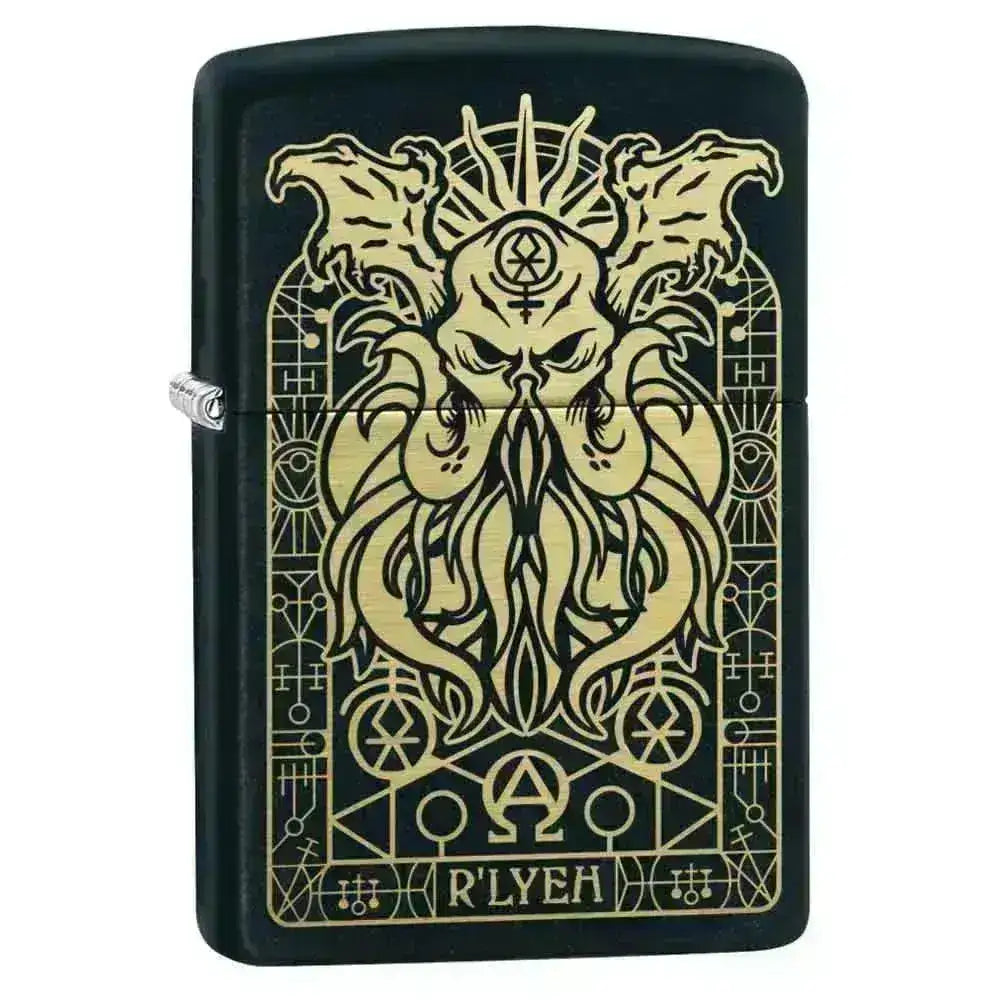 Zippo Lighter - H.P. Lovecraft Monster Motiv - Game-On.no