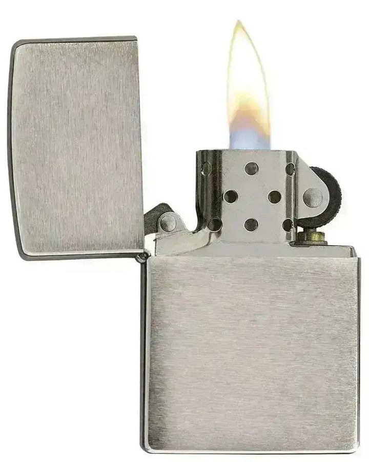 Zippo Lighter - Klassisk Børstet Krom - Game-On.no