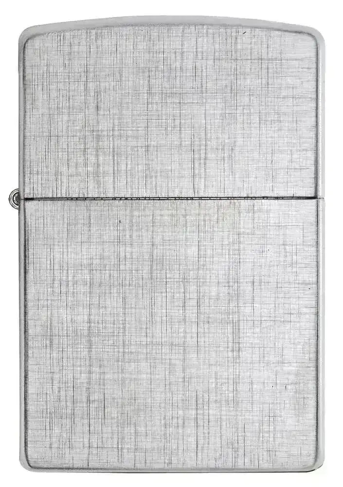 Zippo Lighter - Linen Weave - Chrome - Game-On.no