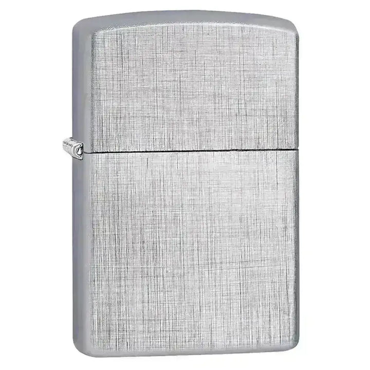 Zippo Lighter - Linen Weave - Chrome - Game-On.no