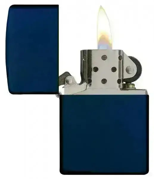 Zippo Lighter - Marineblå (Navy Blue Matte) - Game-On.no