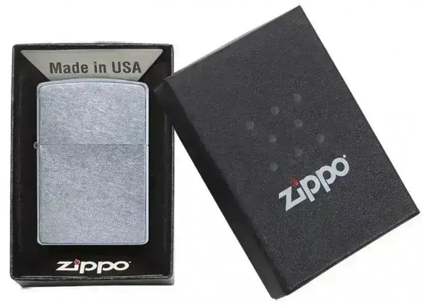 Zippo Lighter - Regular Street Chrome - Game-On.no