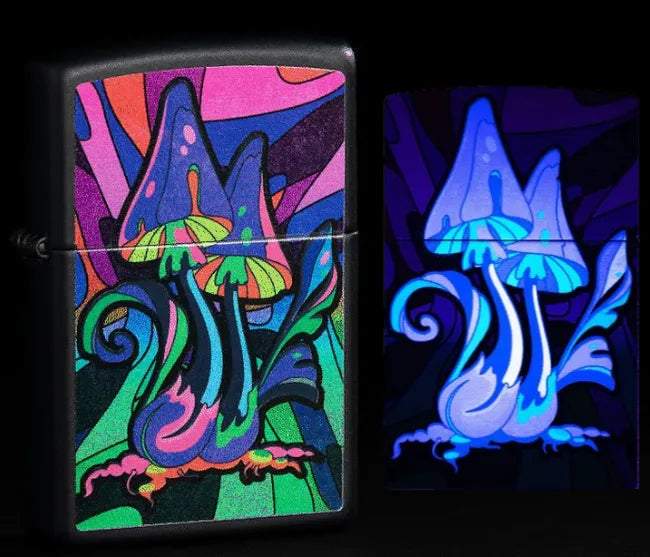 Zippo - Magic Mushrooms Neon Motiv - Game-On.no