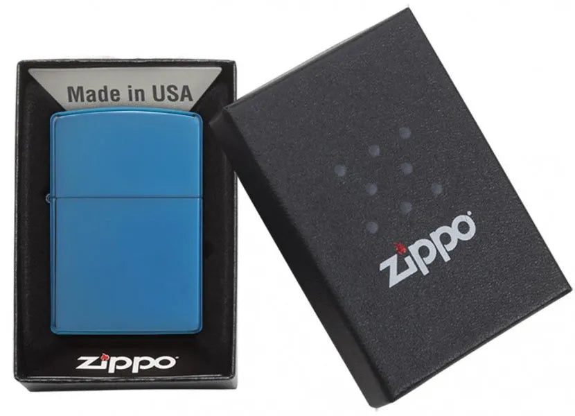 Zippo - Sapphire Blå - Game-On.no