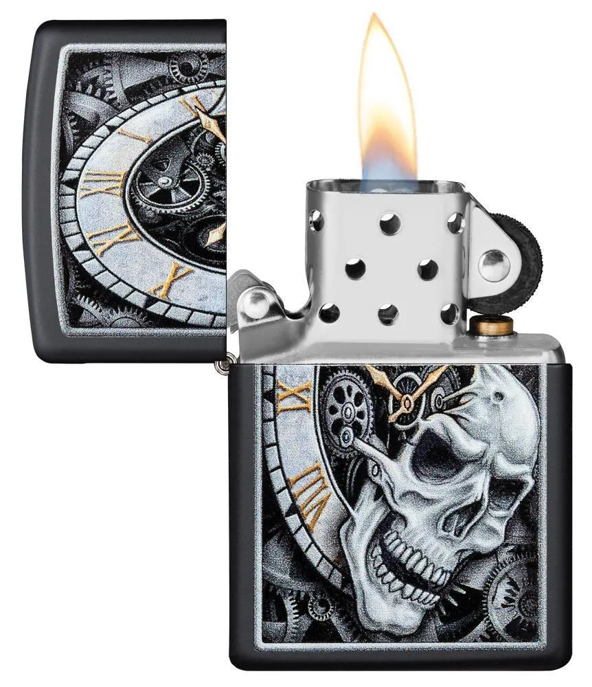 Zippo - Skull Clock Design - Game-On.no